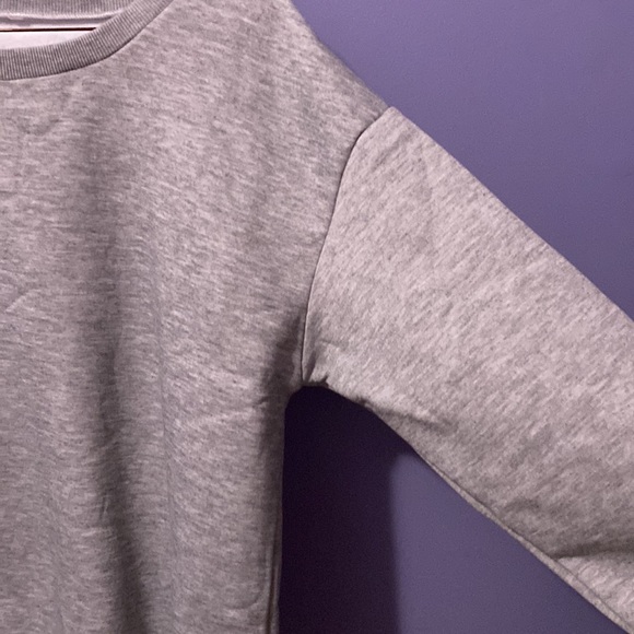 Women’s Oversized Grey Pullover Sweatshirt - Picture 4 of 7
